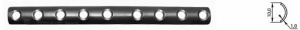 Пластина 1/3 трубчатая, 8 отв. / 9 отв.