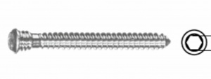 Винт кортикальный с УС с цилиндрич.резьбой д7,3 мм, дл.55 мм